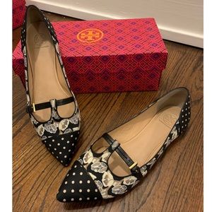 Tory Burch Pointed Toe Mary Jane Flats